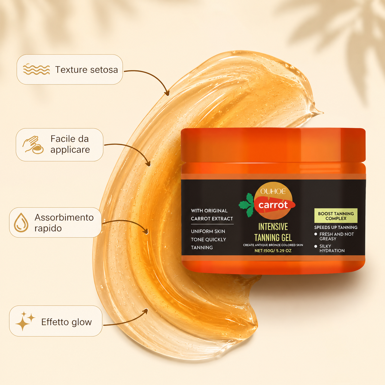 Bronzéa | Gel Abbronzante Effetto Pelle Dorata